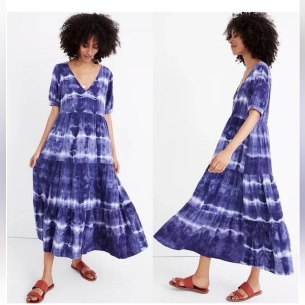Madewell X Warm Tie-Dye  Midi Dress